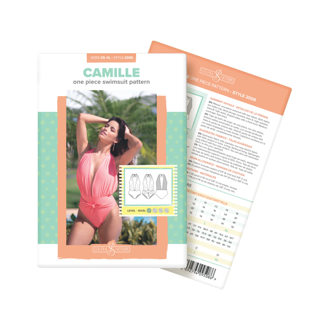 Camille One Piece Swimsuit Sirena Sewing Pattern - Joann Fabrics