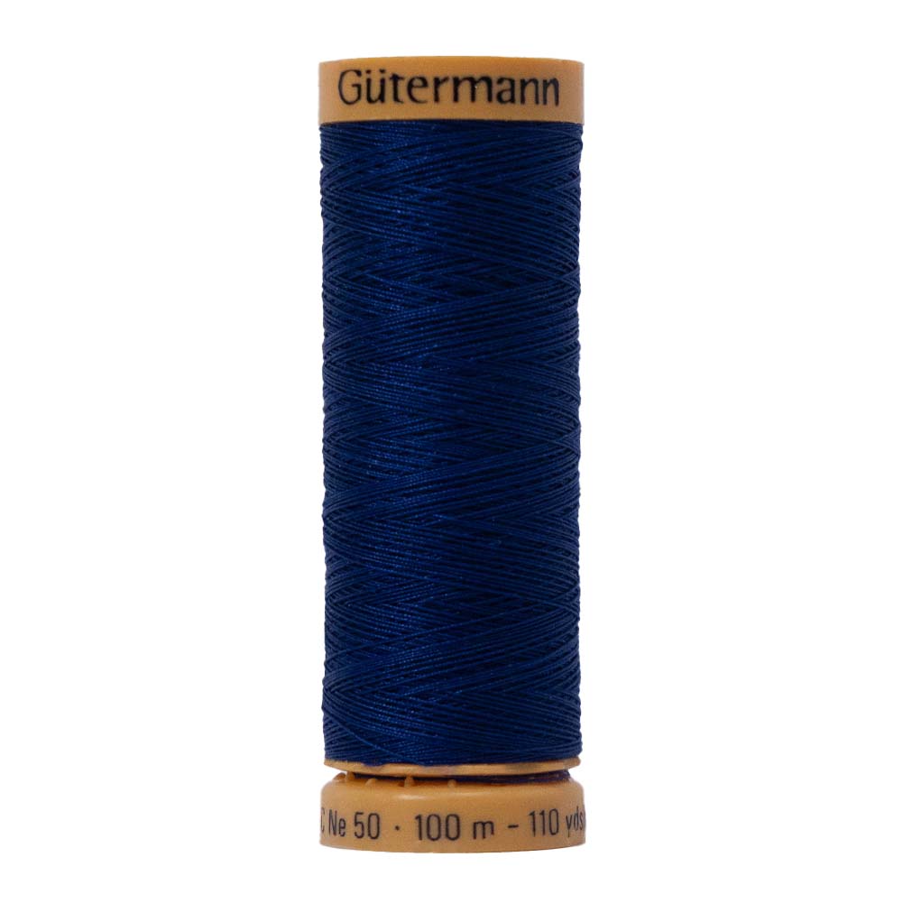 Gutermann Natural Cotton Thread 100m - 6500 Dark Royal Blue - Joann Fabrics