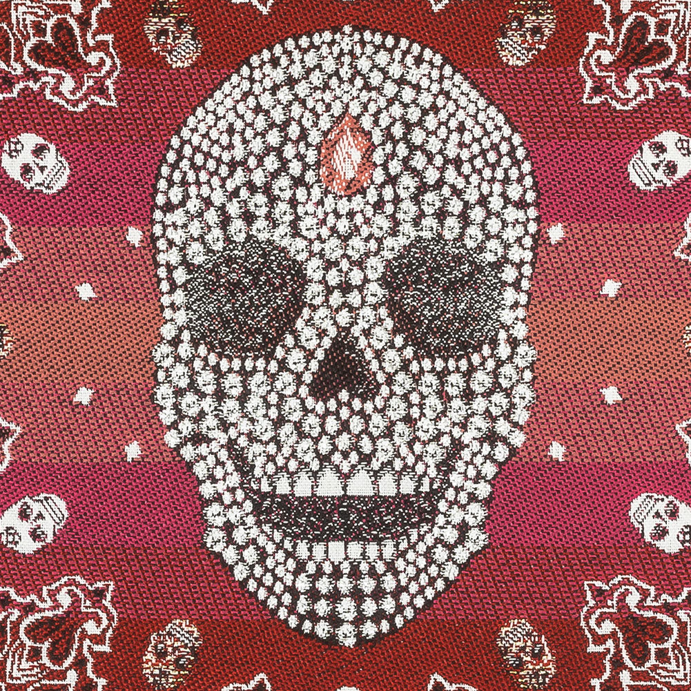 French Rouge Multi Diamonds and Bandanas Oversized Square Patch - 18.875