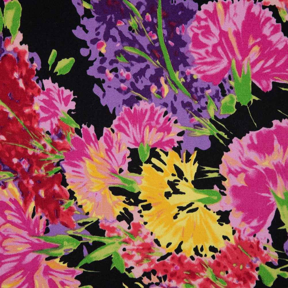 Vibrant Floral Stretch Cotton Sateen - Joann Fabrics