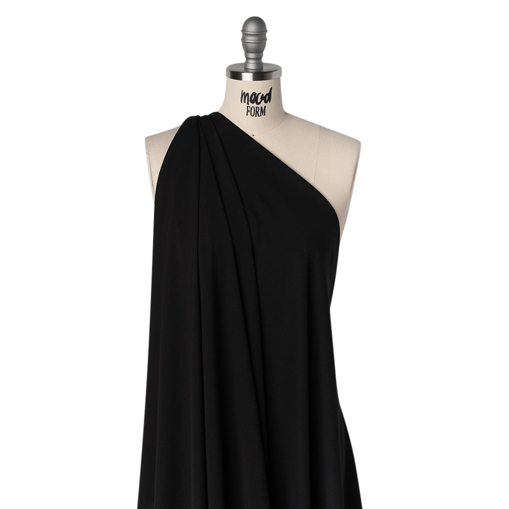 Drapey Polyester Crepe - Black - Designer Deadstock - Joann Fabrics