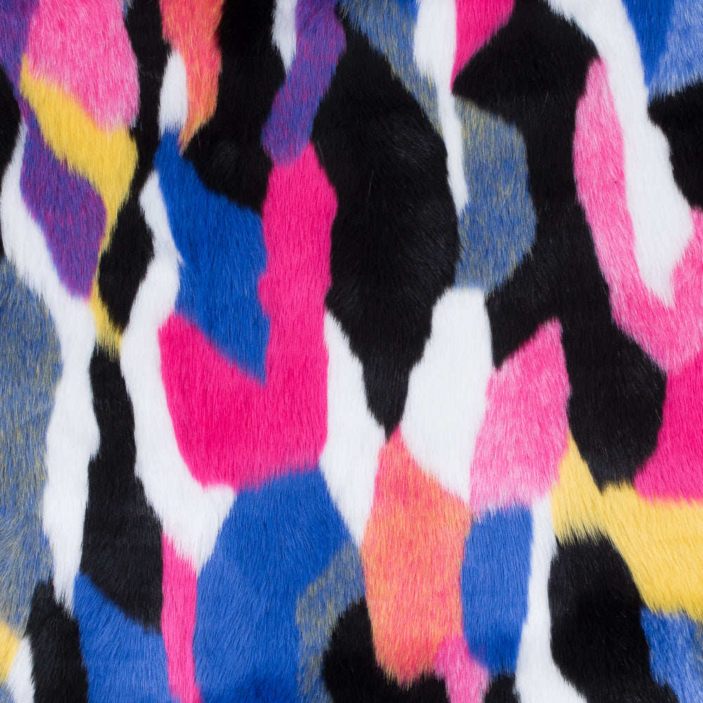 Vibrant Multicolored Faux Fur - Joann Fabrics