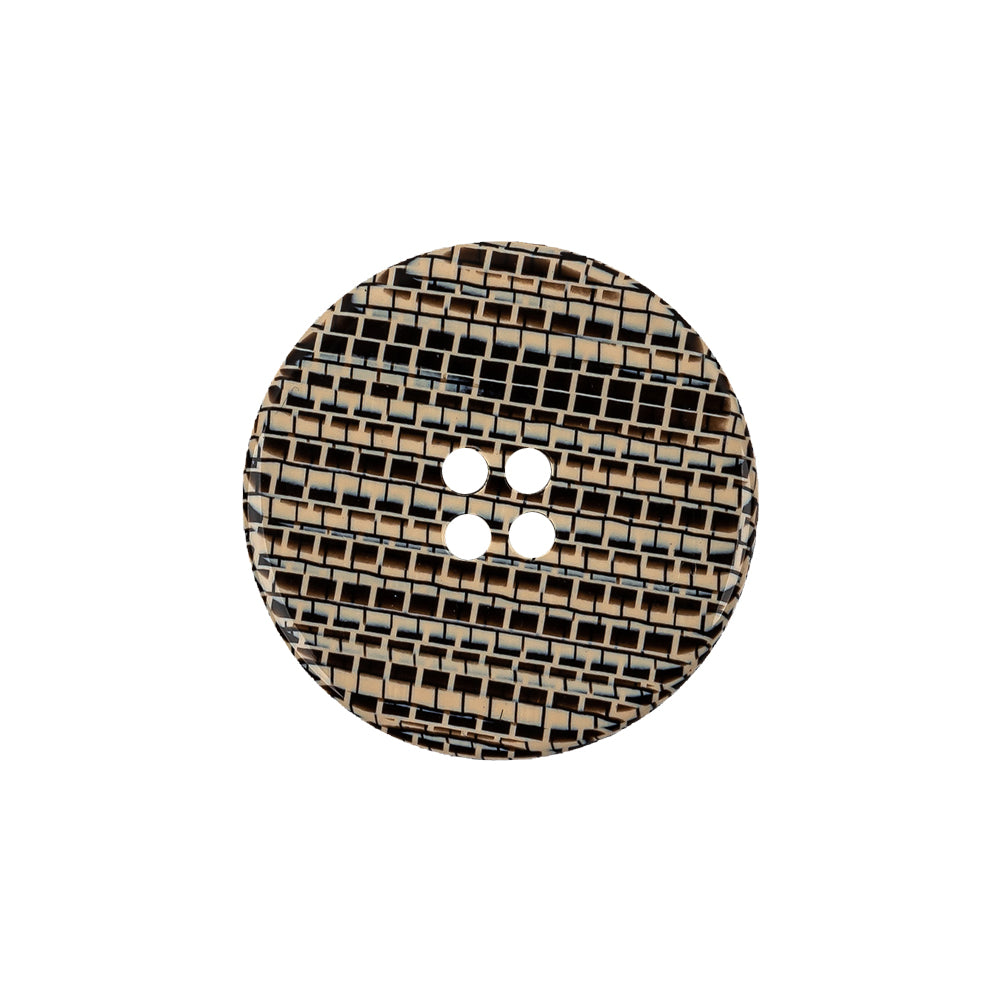 Multicolored Brown 4-Hole Plastic Button - 34L/21.5mm - Joann Fabrics