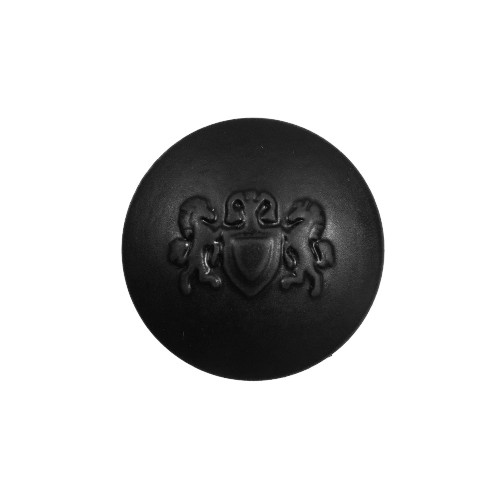 Black Plastic Button with Emblem - 36L/23mm - Joann Fabrics