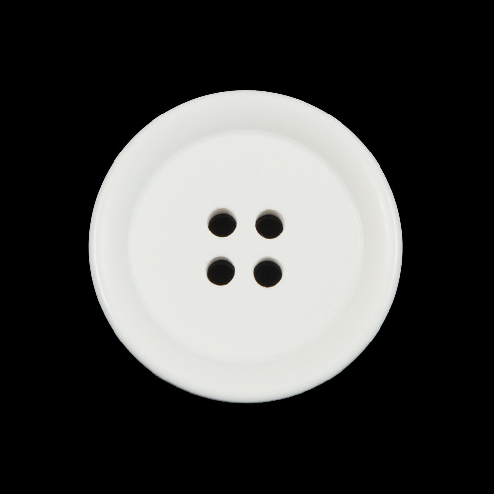 White 4-Hole Plastic Button - 40L/25.5mm - Joann Fabrics
