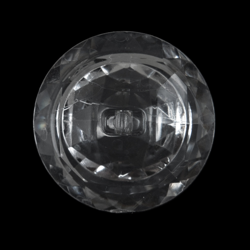 Clear Faceted Plastic Shank Back Button - 45L/29mm - Joann Fabrics