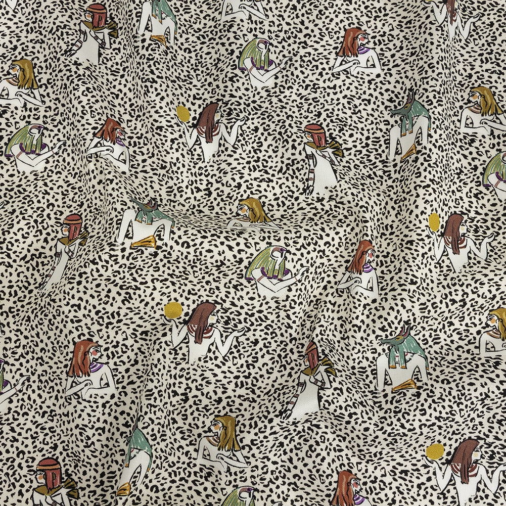 Mood Exclusive Cheetah Realm of Anubis Stretch Brushed Cotton Twill - Joann Fabrics