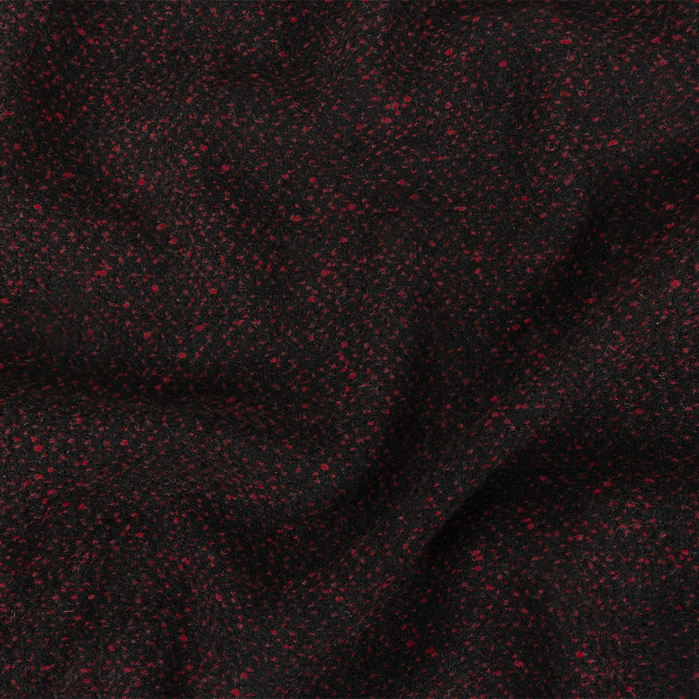 Black and Dark Pink Speckled Tactile Woolen Woven - Joann Fabrics