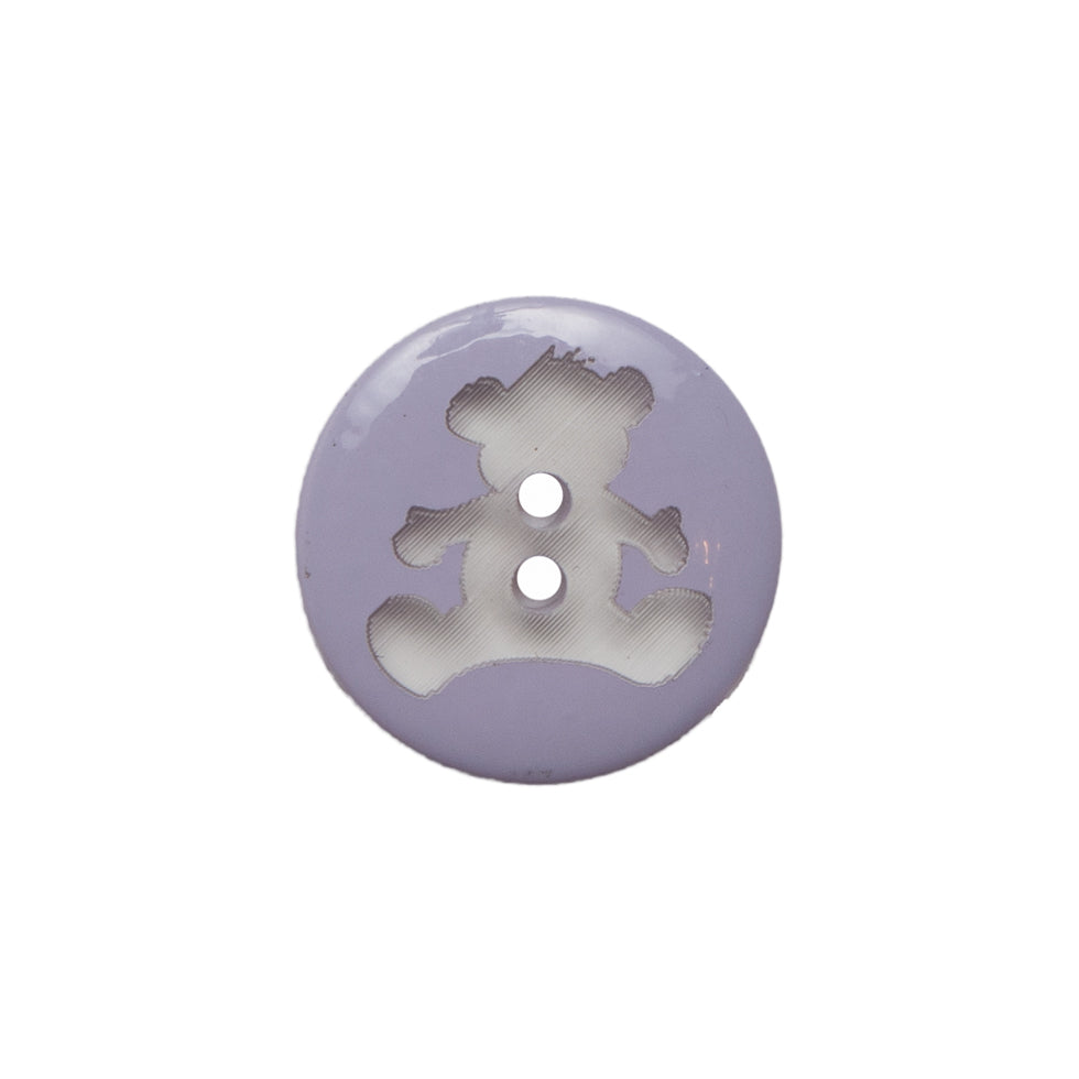 Italian Purple Teddy Bear Plastic Button - 24L/15mm - Joann Fabrics