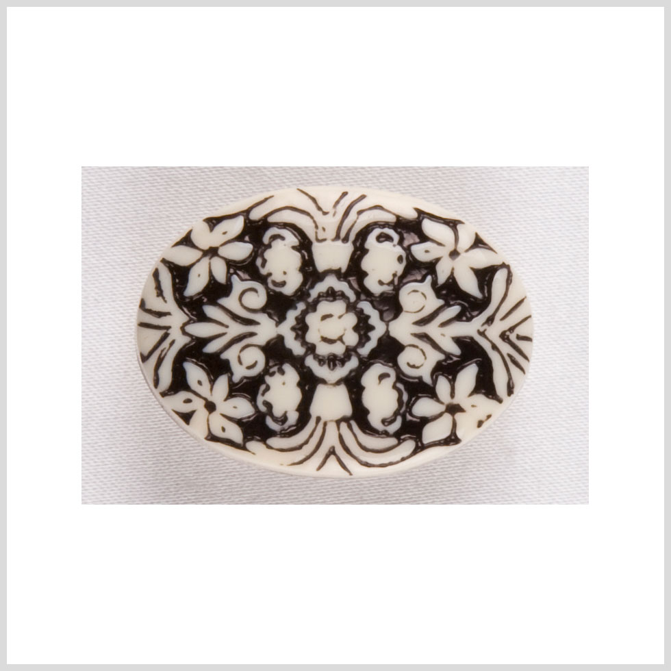 White Black Plastic Button - 28L/18mm - Joann Fabrics
