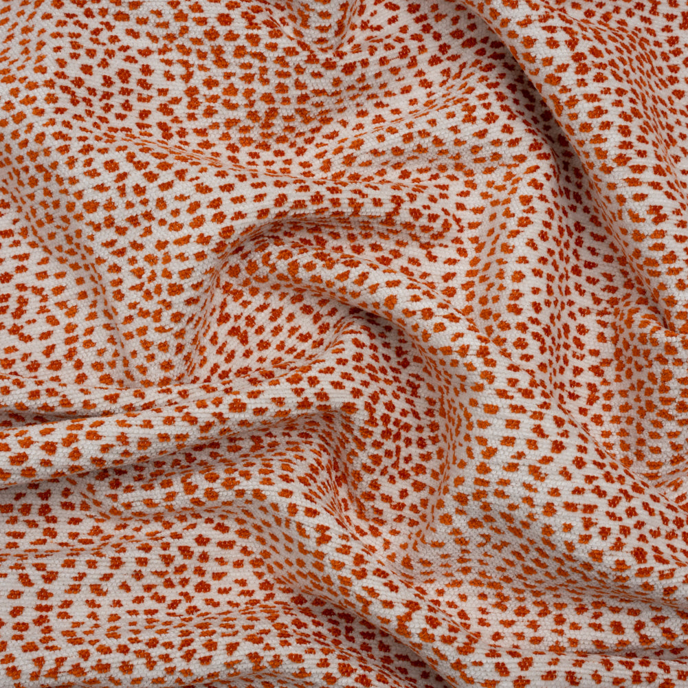 Upholstery Chenille - Orange Spotted - Remus Collection - Joann Fabrics