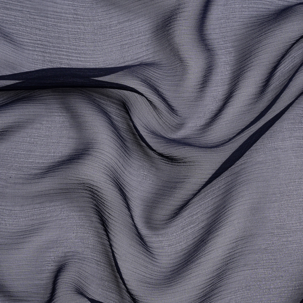 Crinkled Silk Chiffon - Navy - Premium Collection - Joann Fabrics