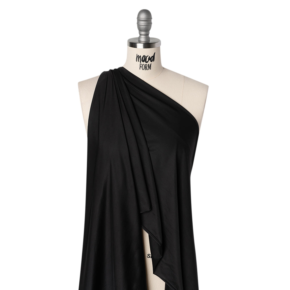 Stretch Polyester Jersey - Black - Famous Australian Designer Deadstock - Joann Fabrics