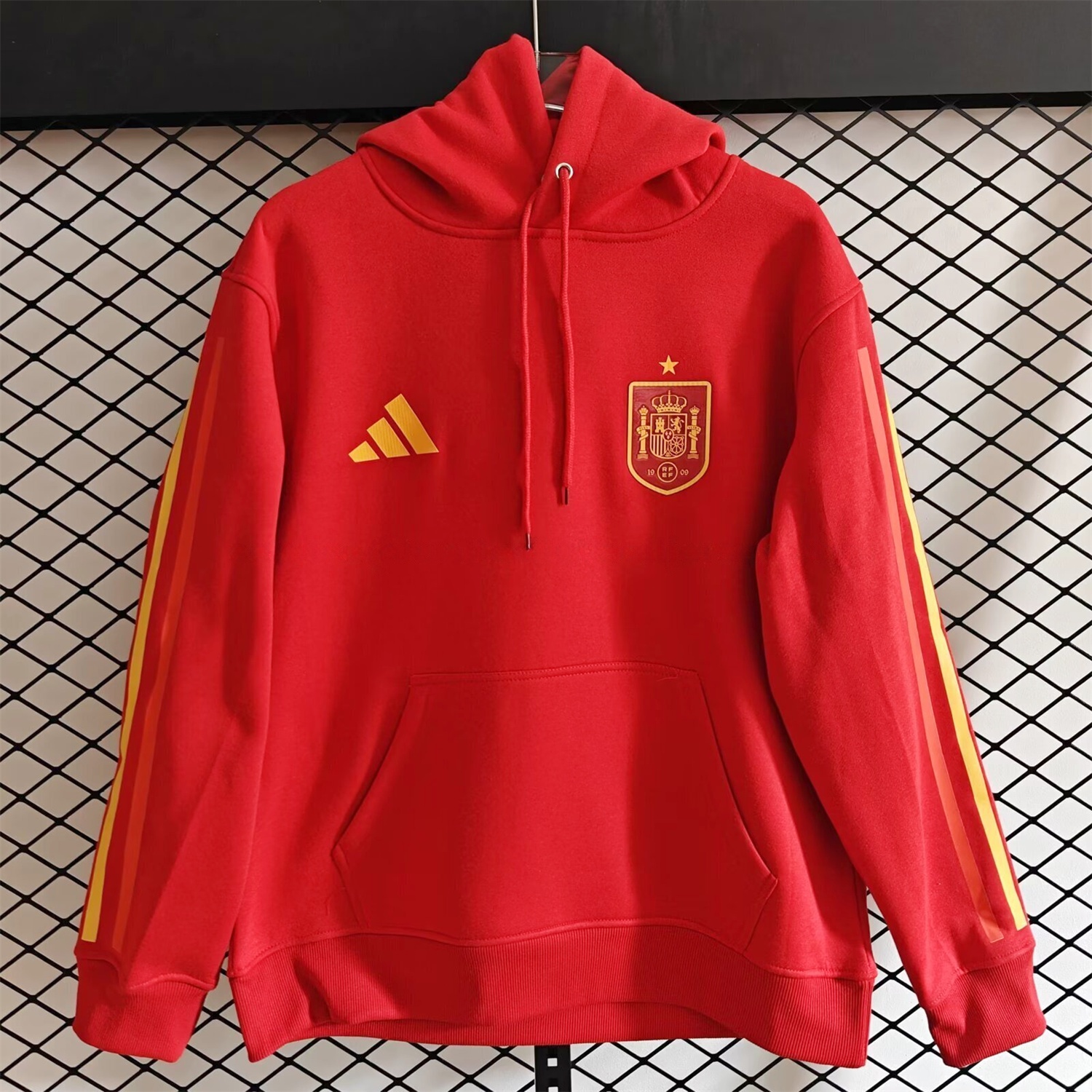 Spain 2026 Home Unisex Pullover Hoodie - UnitedFutballJersey