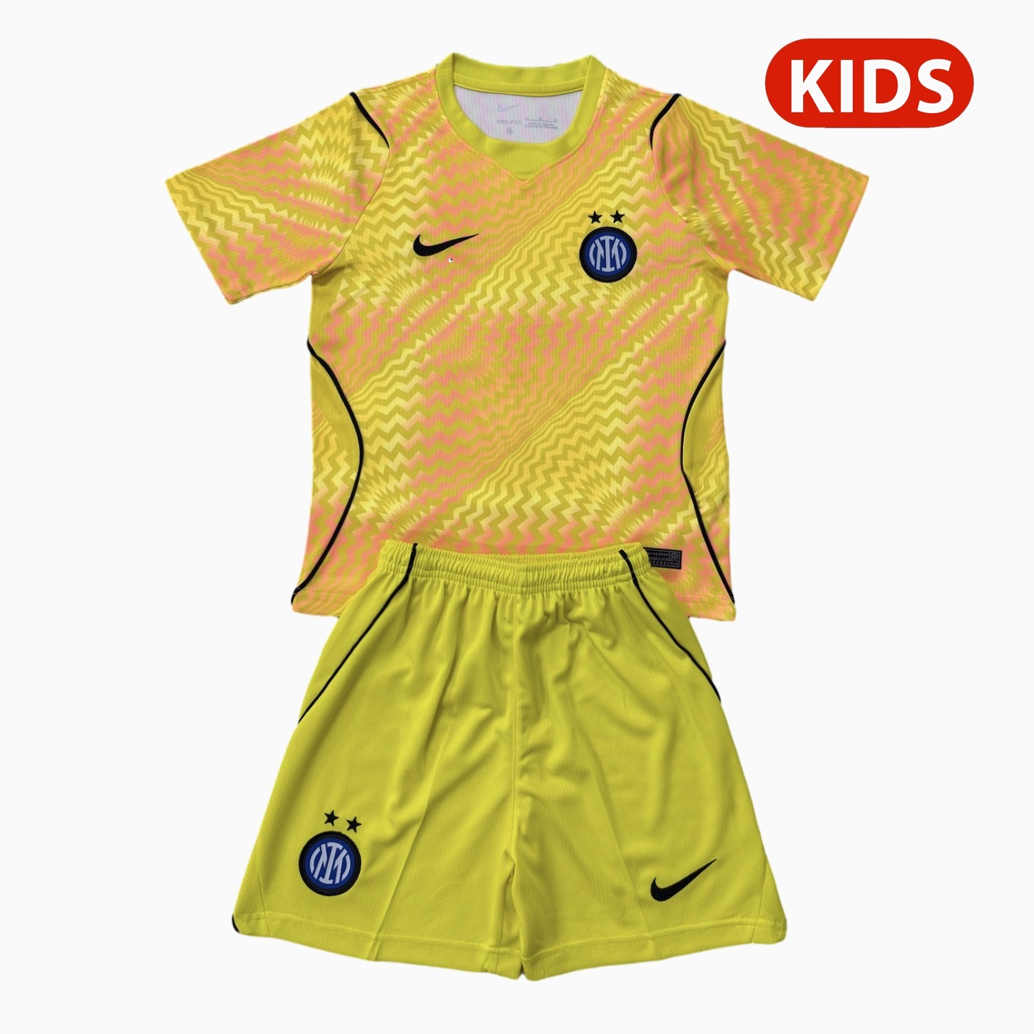 Inter Milan 26-27 Yellow Goalkeeper Kids Kit - UnitedFutballJersey