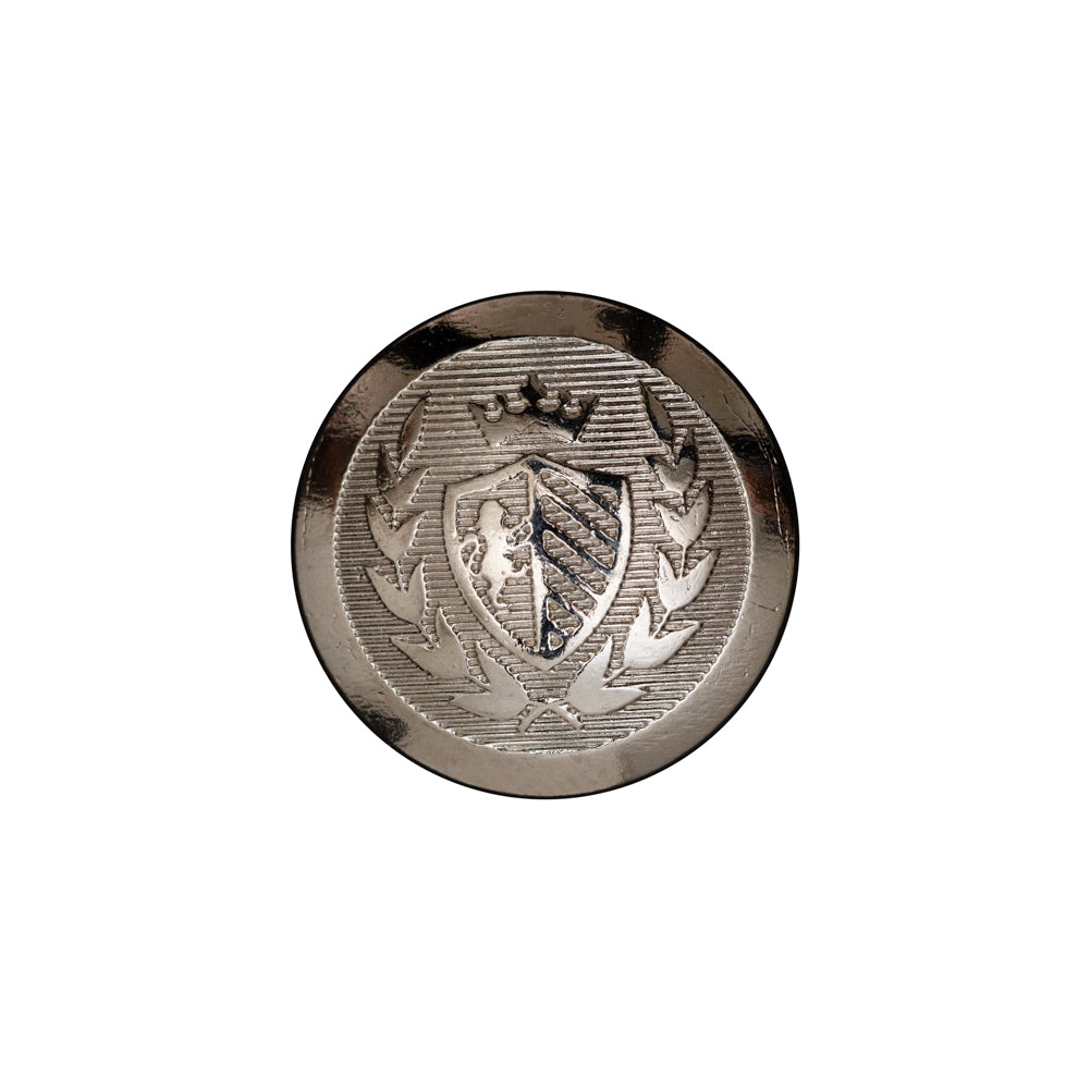 Italian Silver Crest Metal Shank Button - 32L/20mm - Joann Fabrics