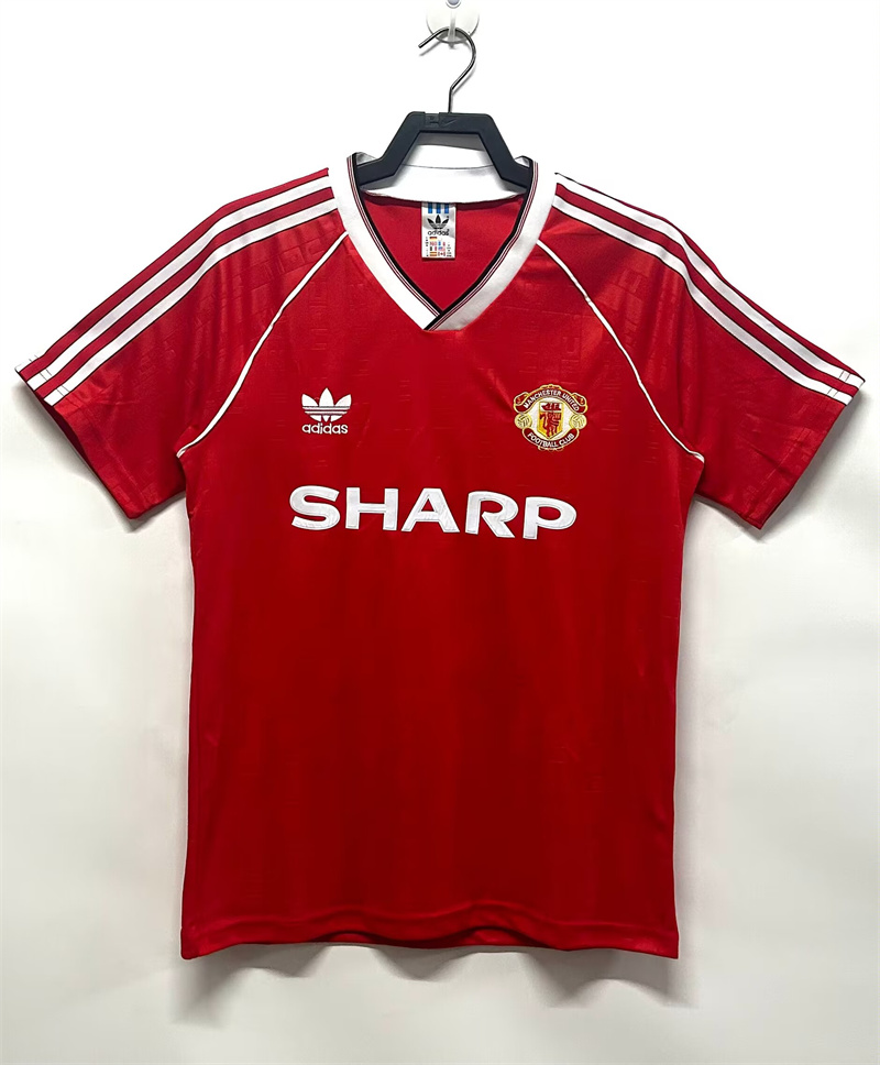 1988/1990 Retro Manchester United Home Football Shirt 1:1 Thai Quality