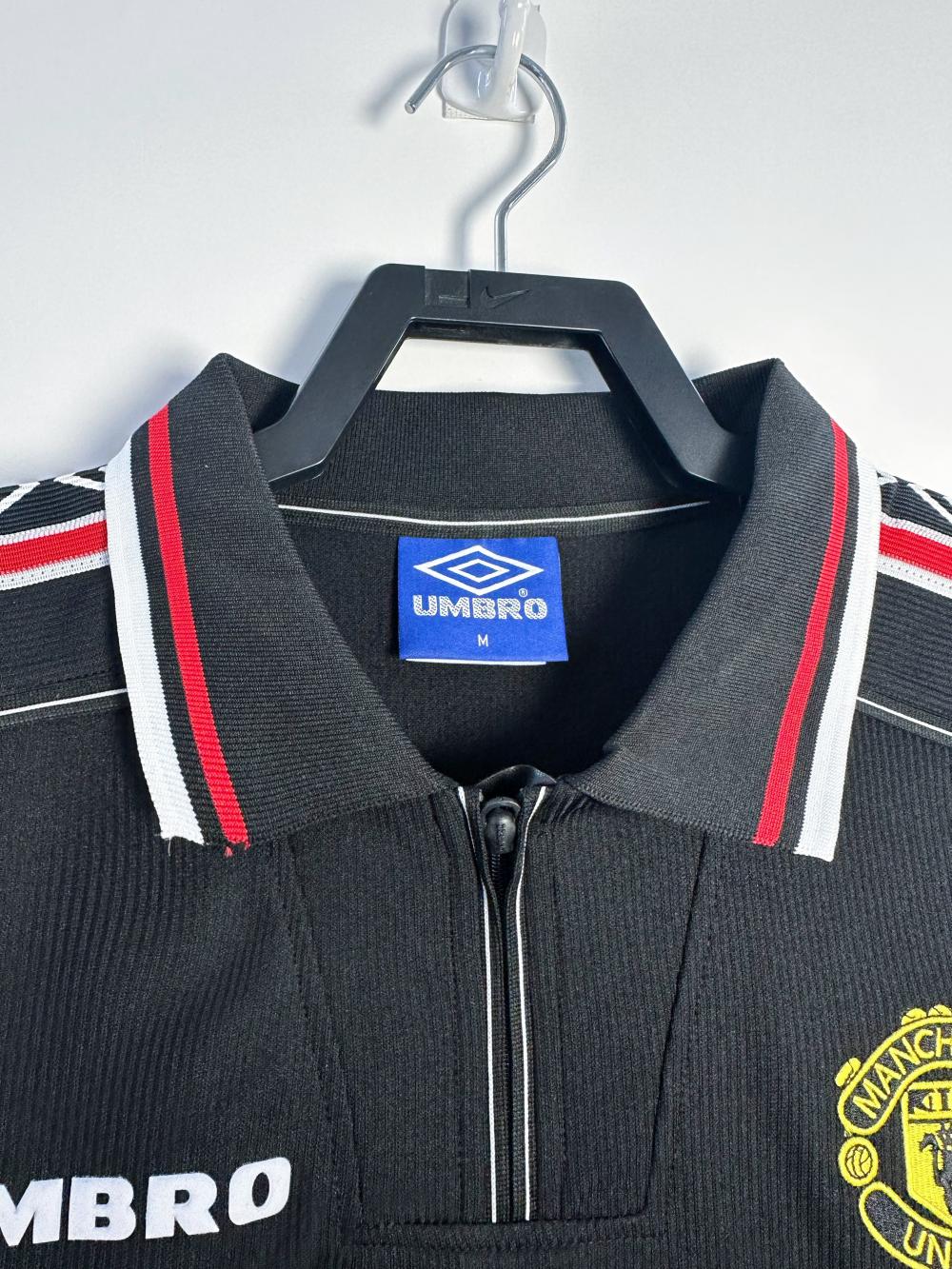1998-1999 Retro Long Sleeve Manchester United Away Football Shirt 1:1 Thai Quality