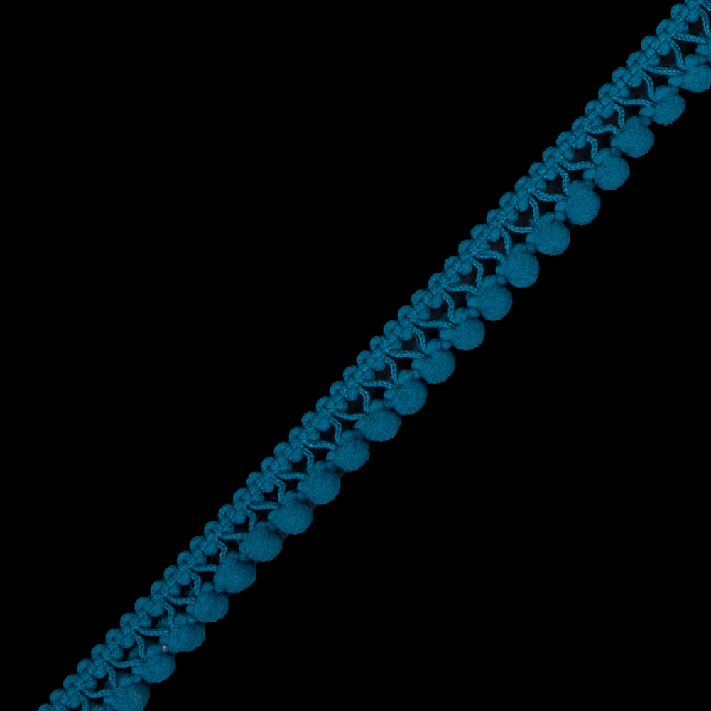 European Teal Single Row Mini Pom Pom Trim - Joann Fabrics