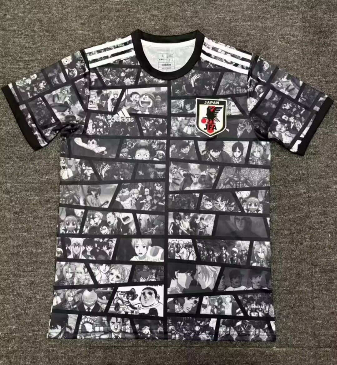 2024/2025 Japan Grey Black Anime Football Jersey 1:1 Thai Quality