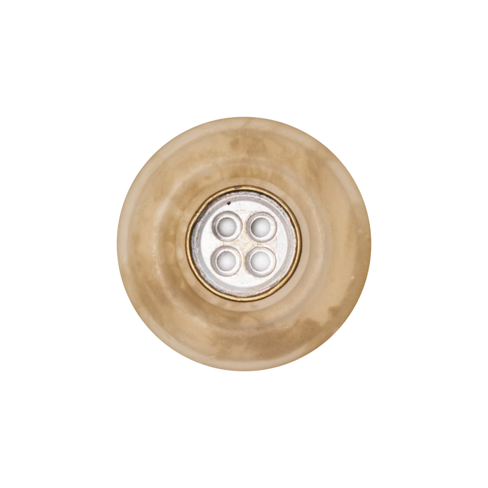 Italian Kelp and Silver Nailshead and Translucent Plastic 4-Hole Button - 36L/23mm - Joann Fabrics
