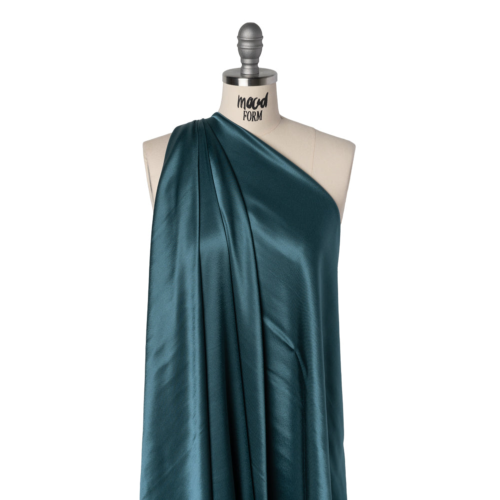 Sustainable Viscose Fluid Satin - Ocean Blue - Mood Exclusive Elliana Collection - Joann Fabrics