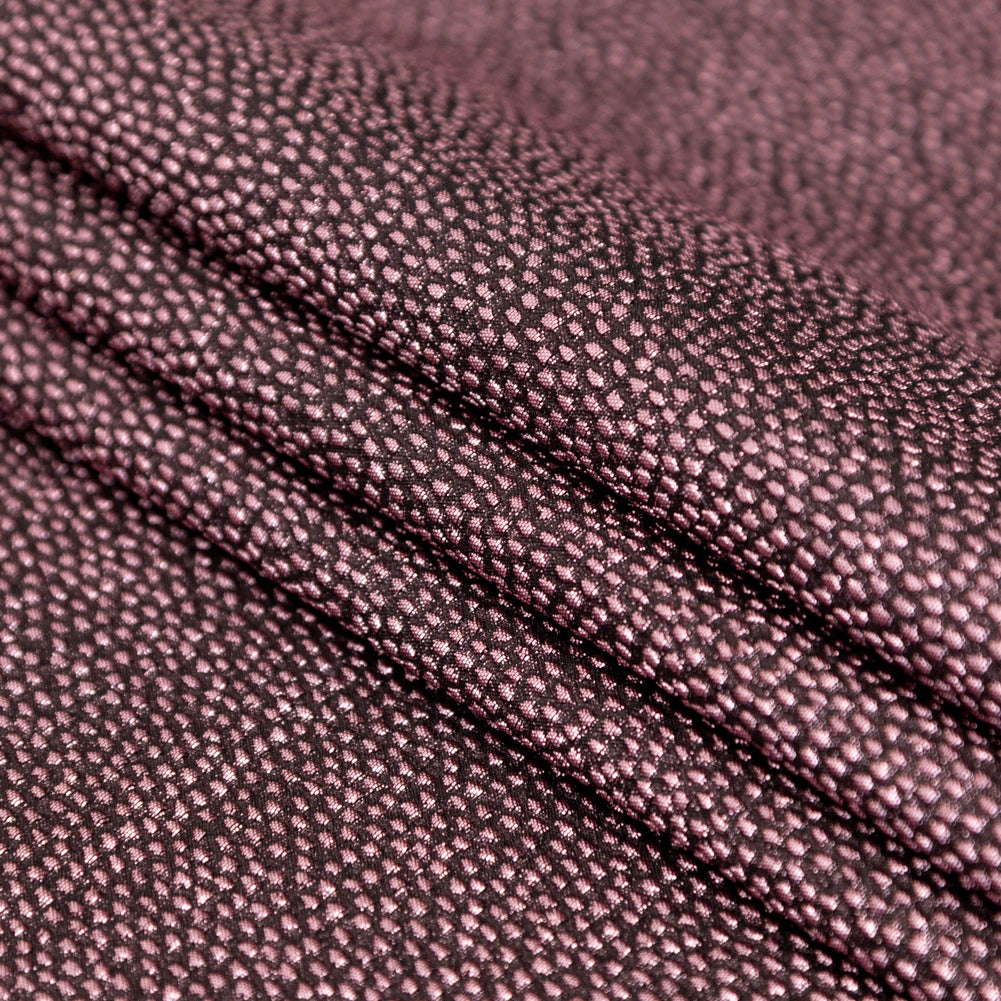 Metallic Pink on Black Abstract Luxury Brocade - Joann Fabrics