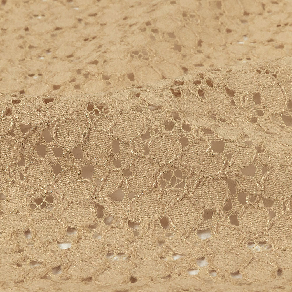 Metallic Gold and Beige Floral Corded Lace - Joann Fabrics