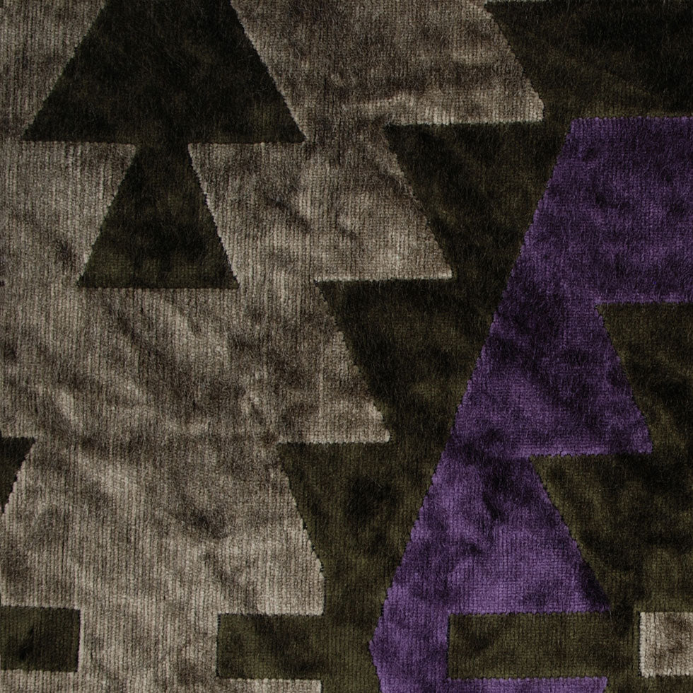 Purple Geometric Velvet - Joann Fabrics