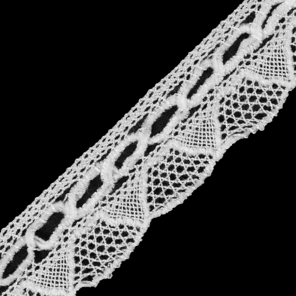 Off-White Crochet Chenille Trim - 1.5