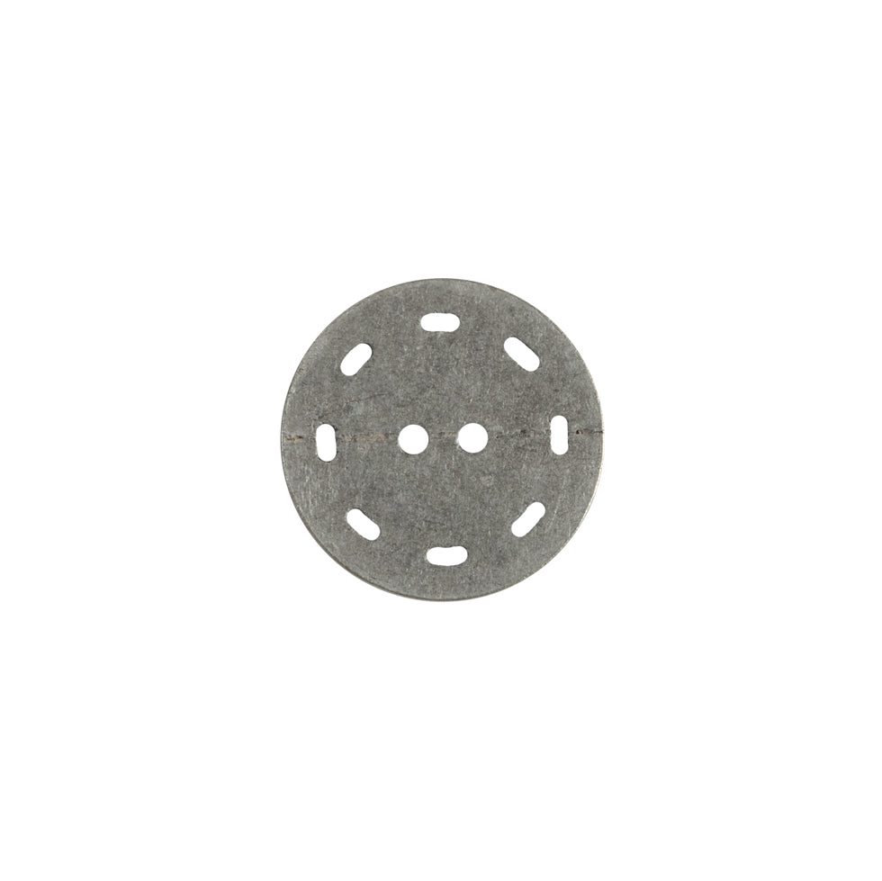 Antique Silver Floral 2-Hole Metal Button - 24L/15mm - Joann Fabrics