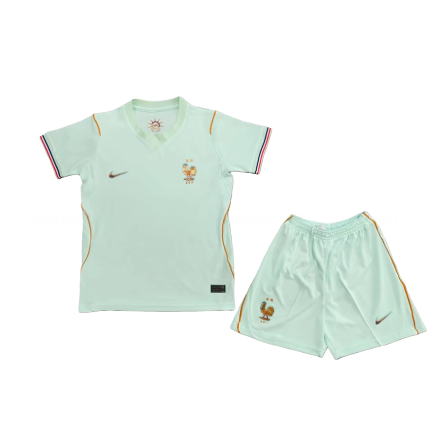 France 25-26 Away Mint Green Kids Kit - UnitedFutballJersey