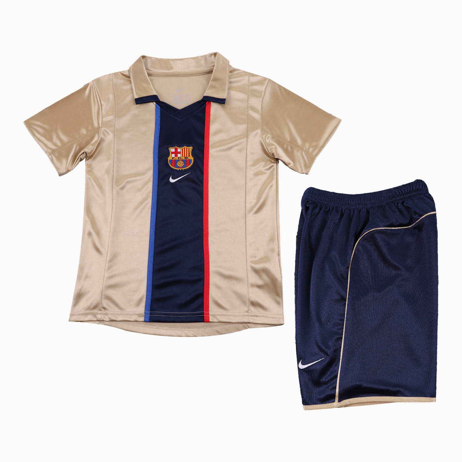 Retro Barcelona 2001-02 Away Kids Kit - UnitedFutballJersey