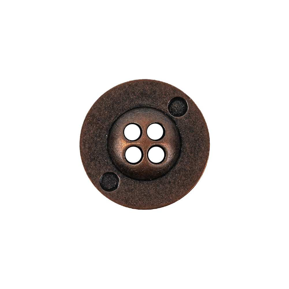 Italian Copper Floral Metal Button - 30L/19mm - Joann Fabrics