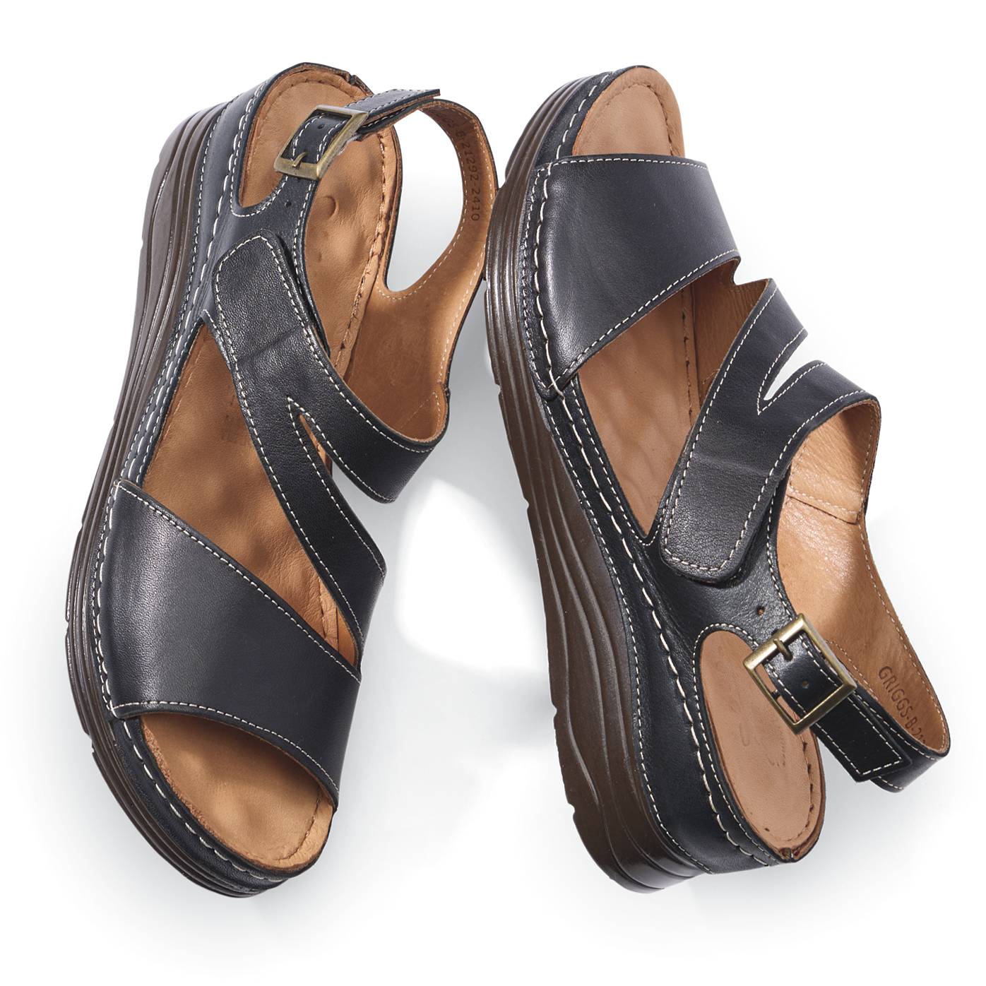 Spring Step® Leather Slingback Sandals, 2 Adjustable Straps - Northstyle Catalog