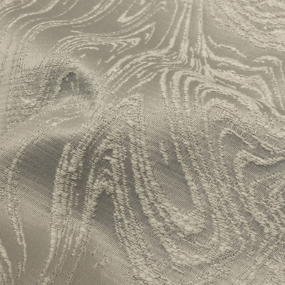 Cotton and Recycled Polyester Drapery Jacquard - Silver Marbled Lines - British Imported - Joann Fabrics