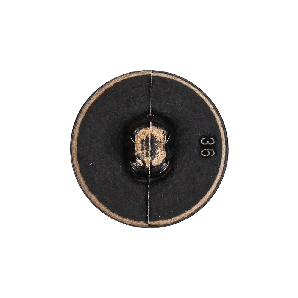 Italian Weathered Black Knotted Leather-Look Shank Back Plastic Button - 36L/23mm - Joann Fabrics