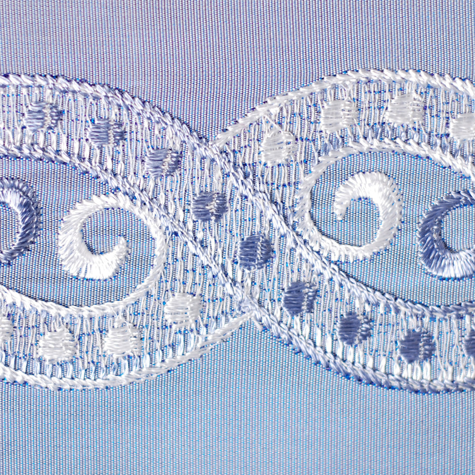Sky Blue/Silver Jacquard Ribbon - Joann Fabrics
