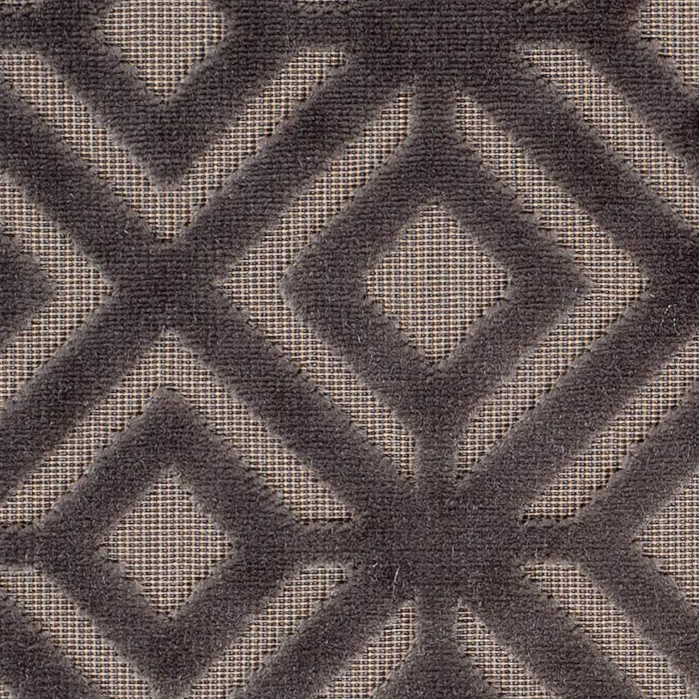 Brown Geometric Cut Velvet - Joann Fabrics