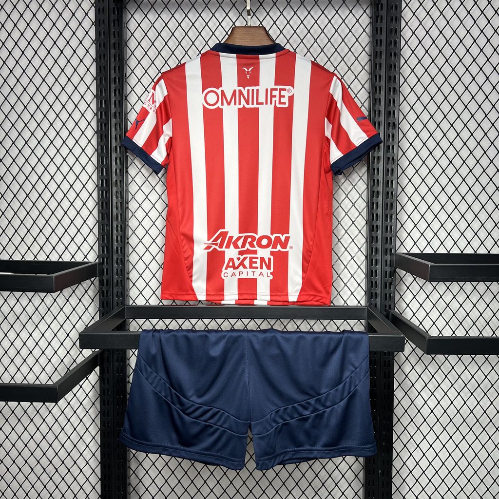2024/2025 Chivas Home Soccer Jersey 1:1 Thai Quality Kids Size