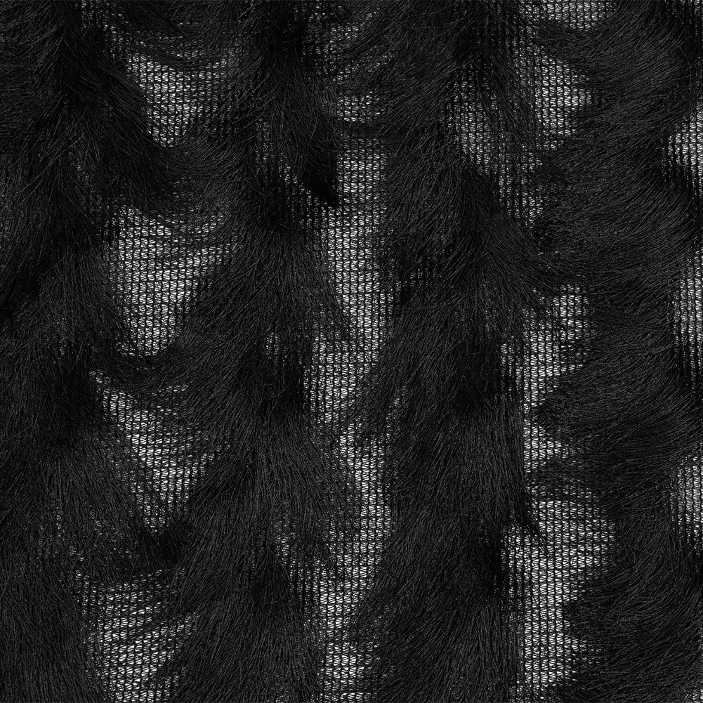 Black Zig Zag Fringe Mesh - Joann Fabrics
