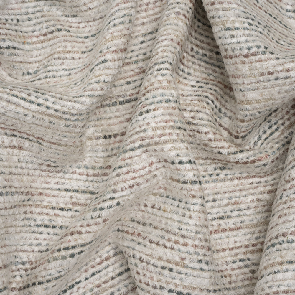 Recycled Olefin and Acrylic Upholstery Boucle and Chenille Tweed - Glacier Stripes - Virginia Collection - Joann Fabrics