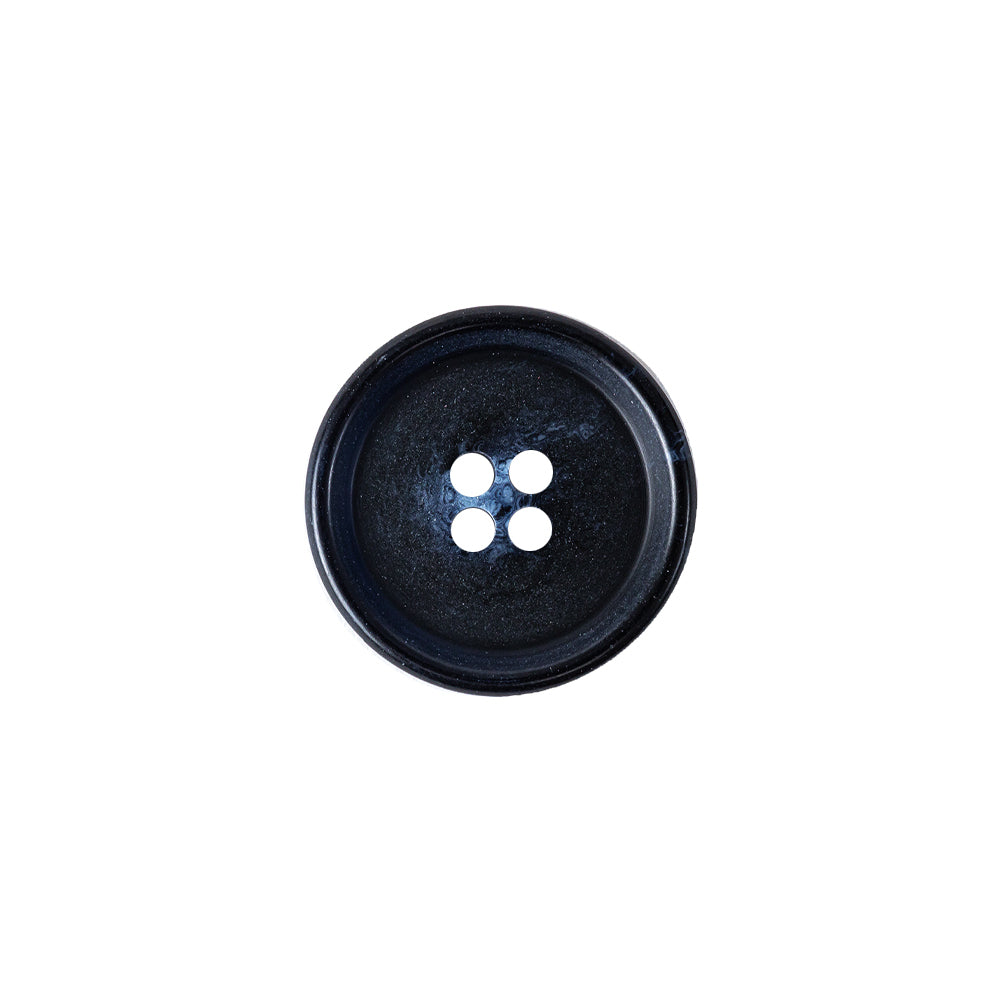 Italian Matte Navy Rimmed 4-Hole Button - 24L/15mm - Joann Fabrics