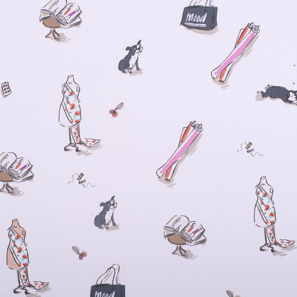 Mood Icons Digitally Printed Polyester Chiffon - Joann Fabrics