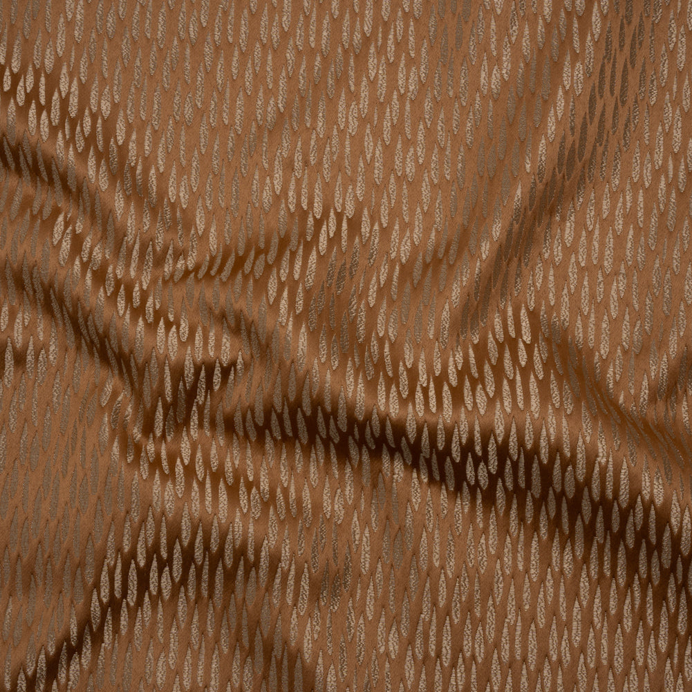 Luminous Drapery Jacquard - Rust Raindrops - British Imported - Joann Fabrics