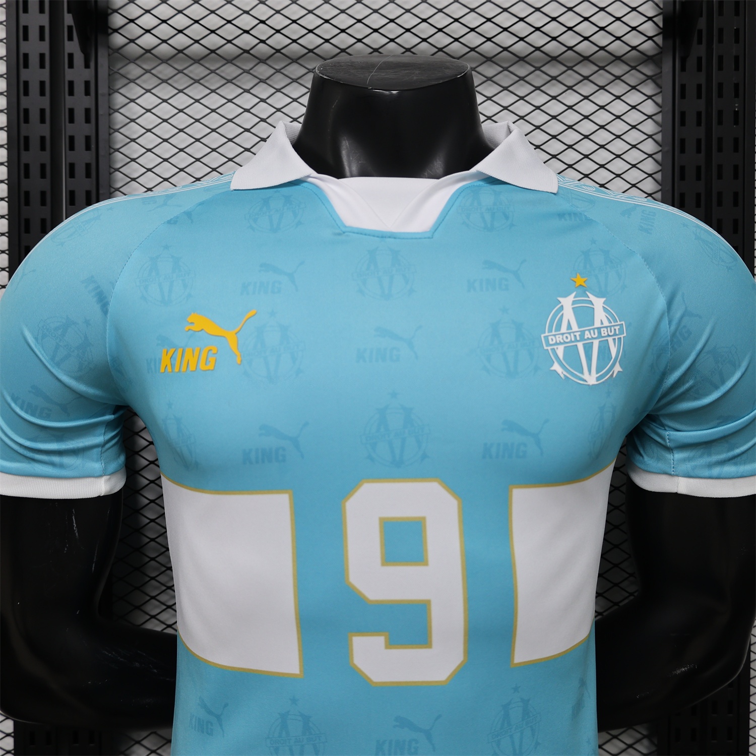 Marseille 25-26 Retro Style Blue Jersey -Player Version - UnitedFutballJersey
