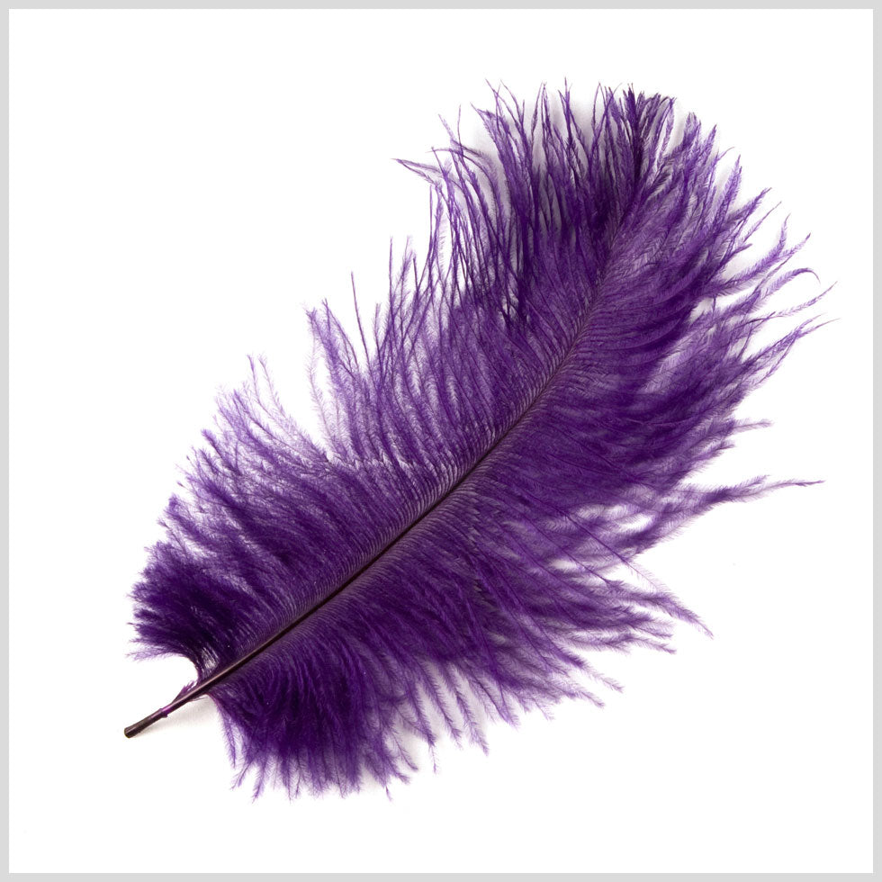 Purple Ostrich Feather - 10