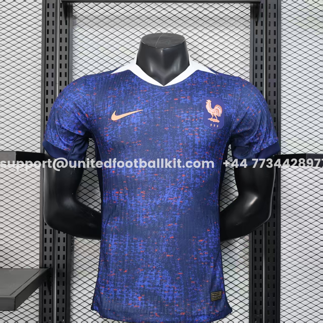 France 2025 Women's Team Home Jersey - Men's Player Version - UnitedFutballJersey