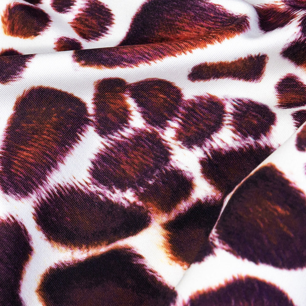 Brown Giraffe Caye UV Protective Compression Swimwear Tricot with Aloe Vera Microcapsules - Joann Fabrics