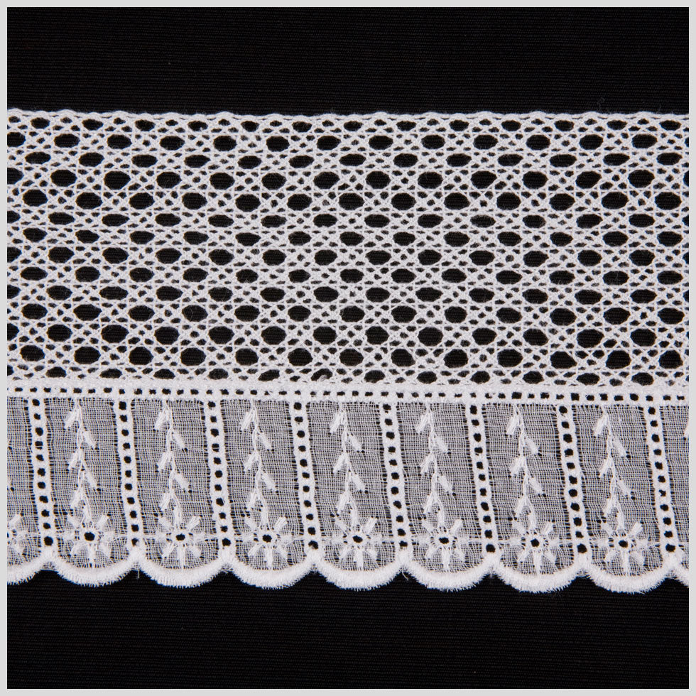 White Eyelet Lace Trim - 3